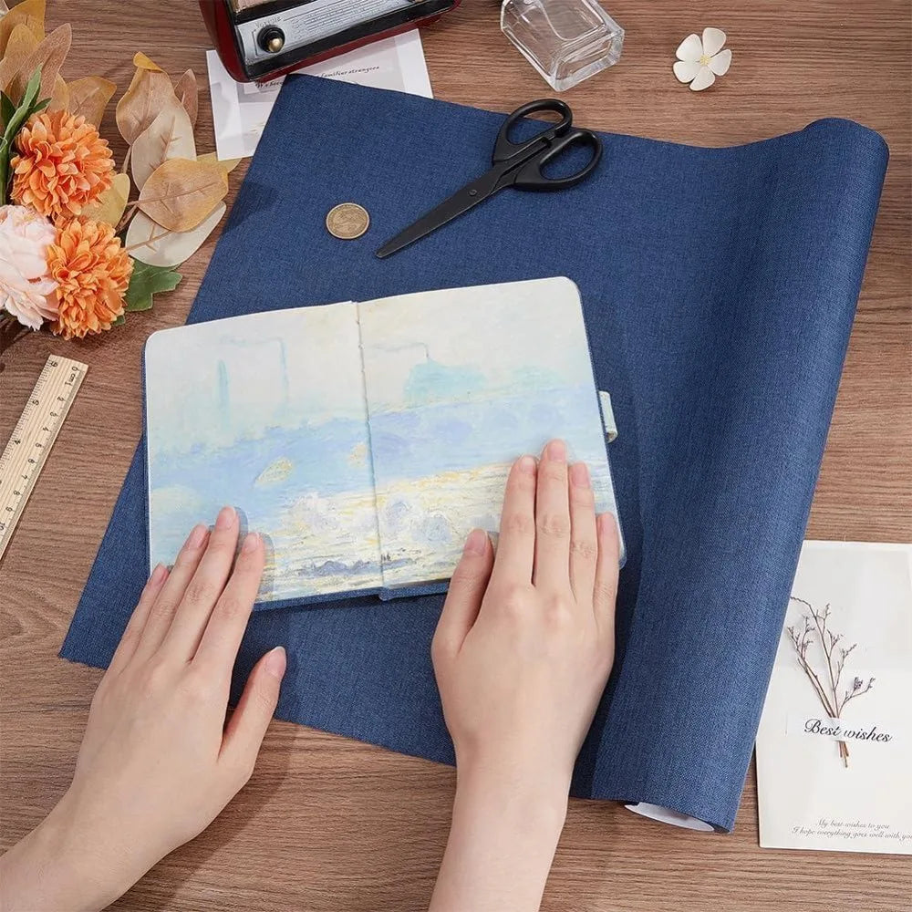 Prussian Blue Binding Cloth Fabric 47x15.7 In | DIY Crafts