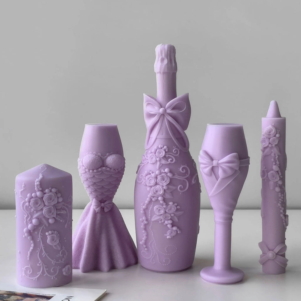 Champagne Cup Silicone Candle Mold – DIY Wedding Craft