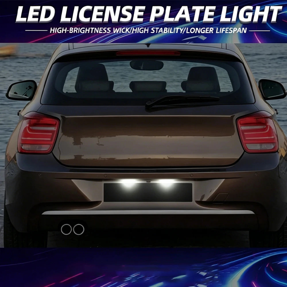 2-Pack Canbus LED License Plate Light for VW Golf Jetta Passat