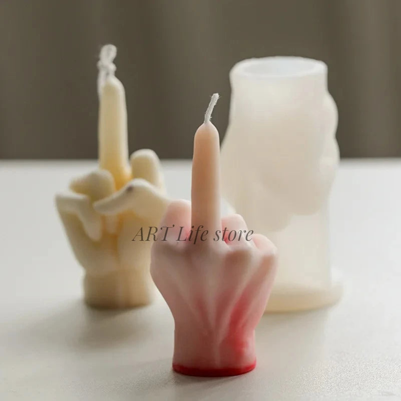 3D Finger Silicone Mold – DIY Candle, Soap & Resin Crafts