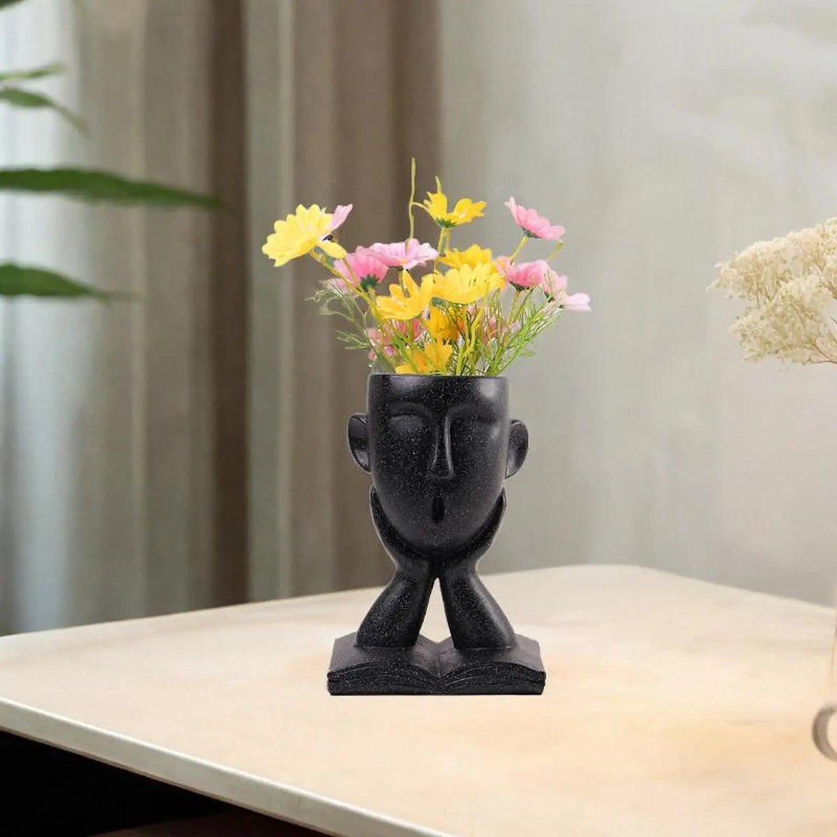 Resin Book Character Planter – Decorative Desk & Shelf Pot