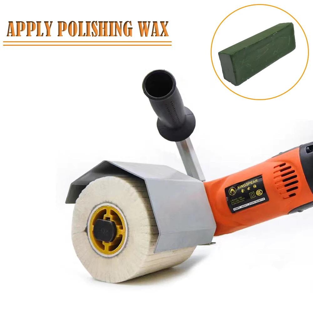 Wool Felt Buffing Wheel 110mm – Metal Polish Angle Grinder
