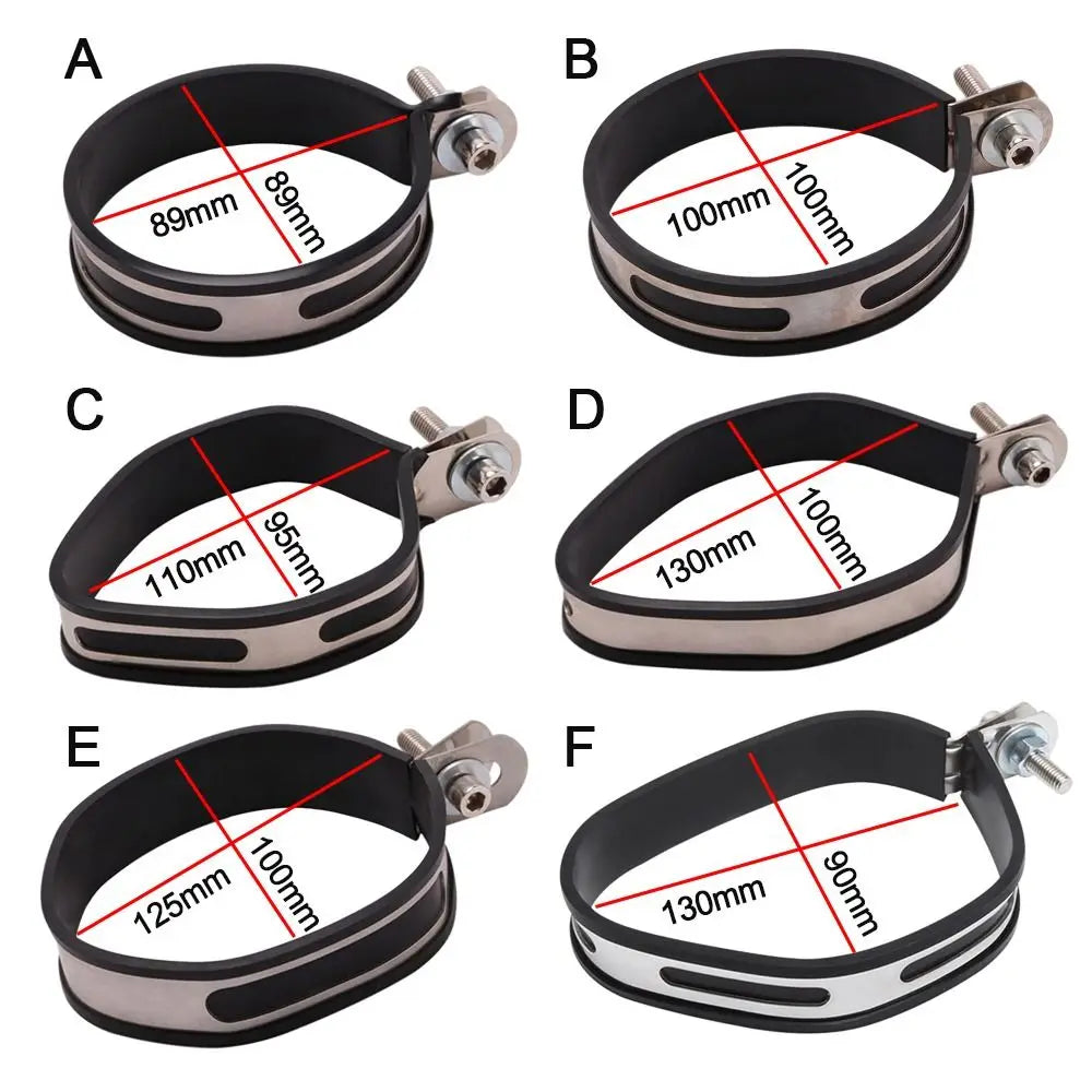 Universal Motorcycle Exhaust Clamp Fixed Ring Support Bracket