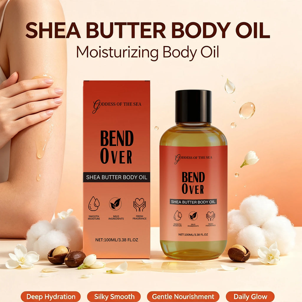 Shea Butter Body Oil – Nourishing, Non-Greasy Moisturizer