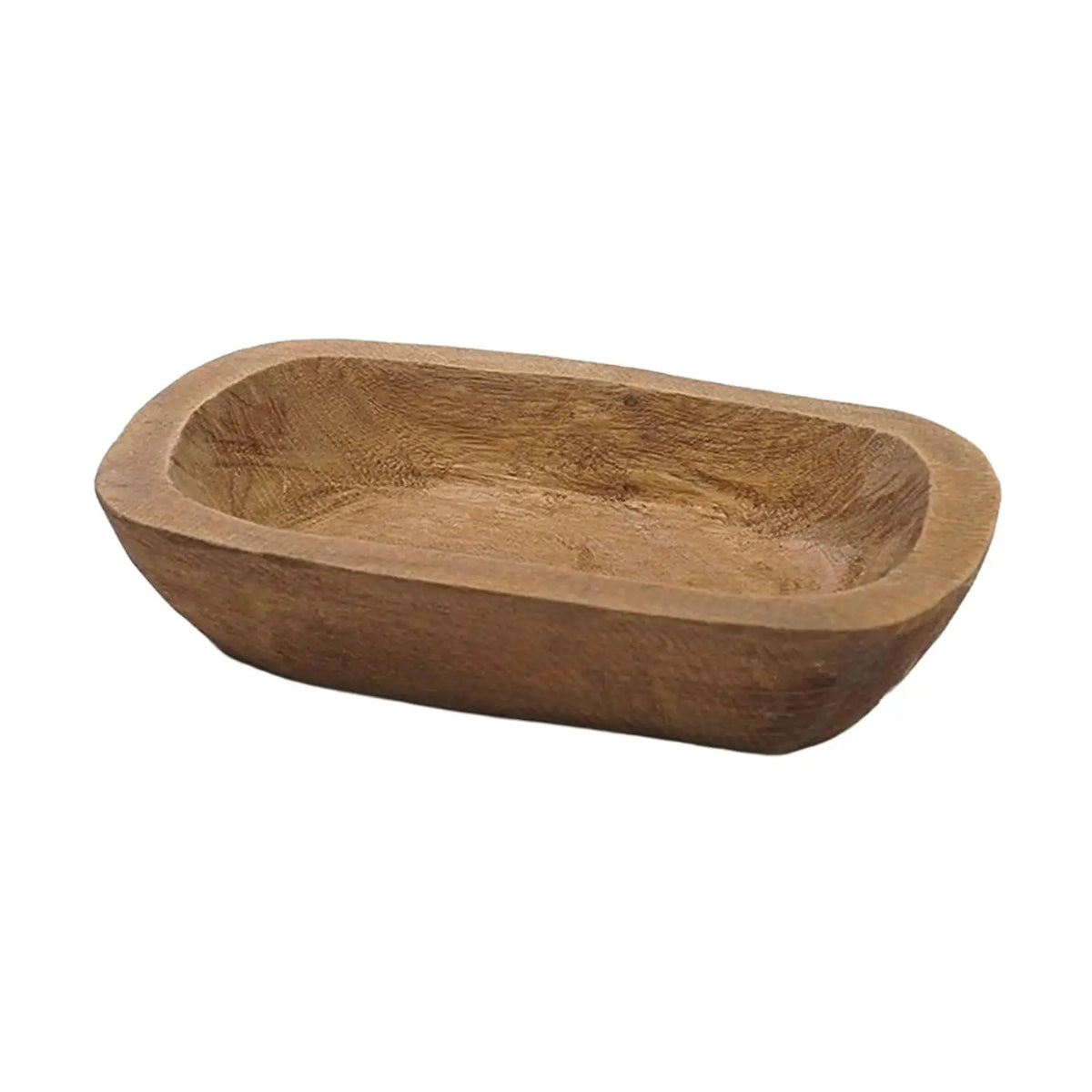 Handmade Wooden Dough Bowl – Rustic Candle & Décor Tray
