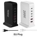 OULLX 200W GaN 6-Port USB-C PD Desktop Fast Charger