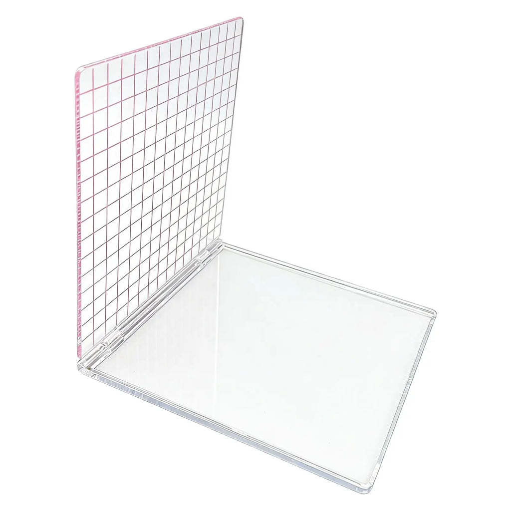 Acrylic Stamp Block Positioner | Transparent Grid Stamping Tool