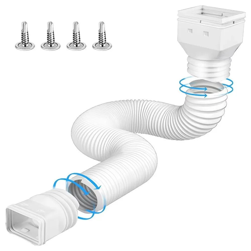 Retractable Gutter Downspout Extender – Adjustable PE Drain