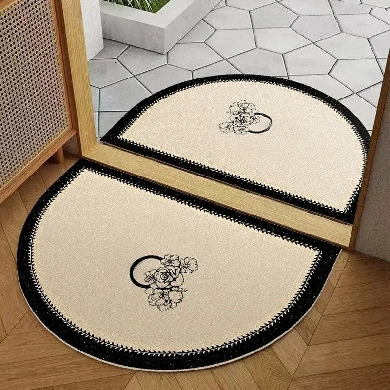 Semicircular Non-Slip Door Mat – Indoor & Outdoor Welcome Rug
