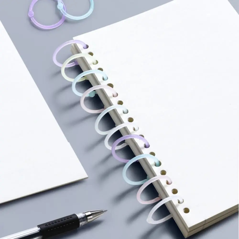DIY Plastic Binder Rings 15/20/25mm | Loose Leaf Paper Clips