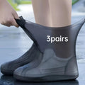 3-Pack Waterproof Silicone Shoe Covers – Reusable Boot Protectors