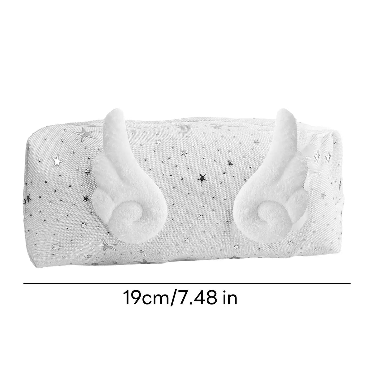 Kawaii Angel Wing Pencil Case – Large Capacity Canvas Pen Bag