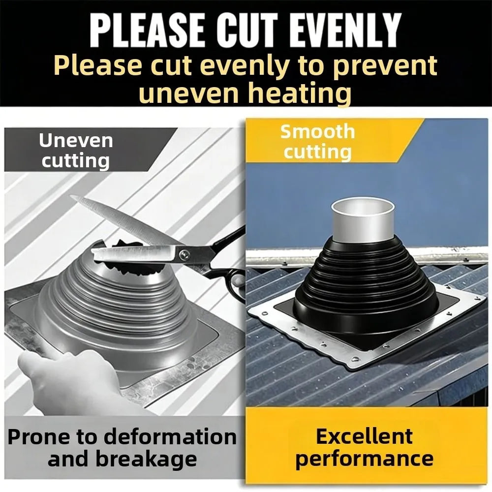 Silicone Roof Pipe Boot – Flexible Waterproof Vent Cover