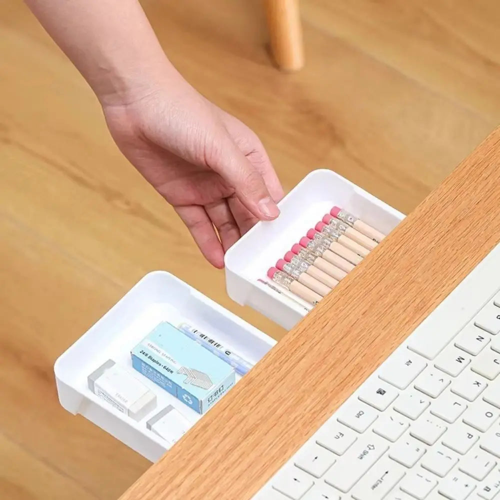 Self-Adhesive Under-Desk Drawer | Hidden Desktop Storage Box
