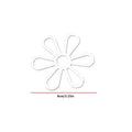 50-Pack Plastic Six Petal Flower Weaving DIY Craft Accessories