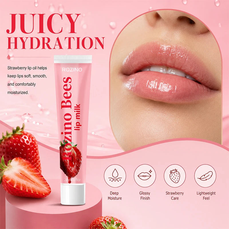 ROZINO Strawberry Lip Balm – 20g Moisturizing Lip Mask
