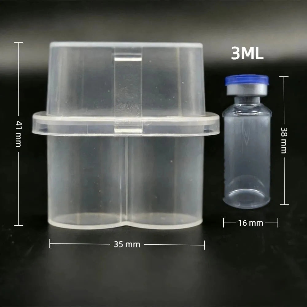 Stackable Vial Storage Case – Clear Freezer Organizer Box