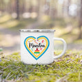 Maestra Heart Spanish Enamel Mug | Teacher Gift