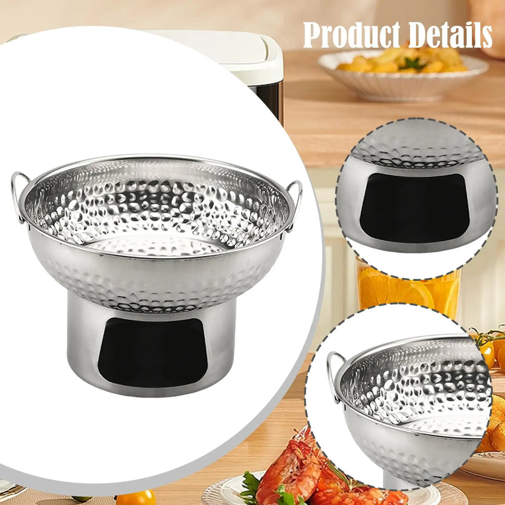 Stainless Steel Thai Tom Yum Hot Pot 18cm | Hammered Texture