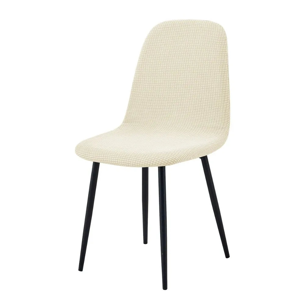 Stretch Jacquard High Back Dining Chair Cover Slipcover