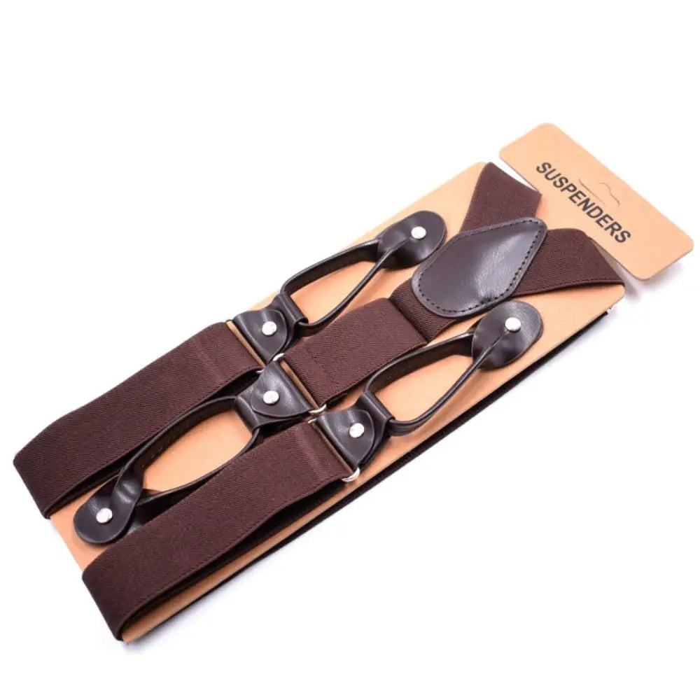 Vintage Y-Back Elastic Suspenders – Unisex Adjustable Braces