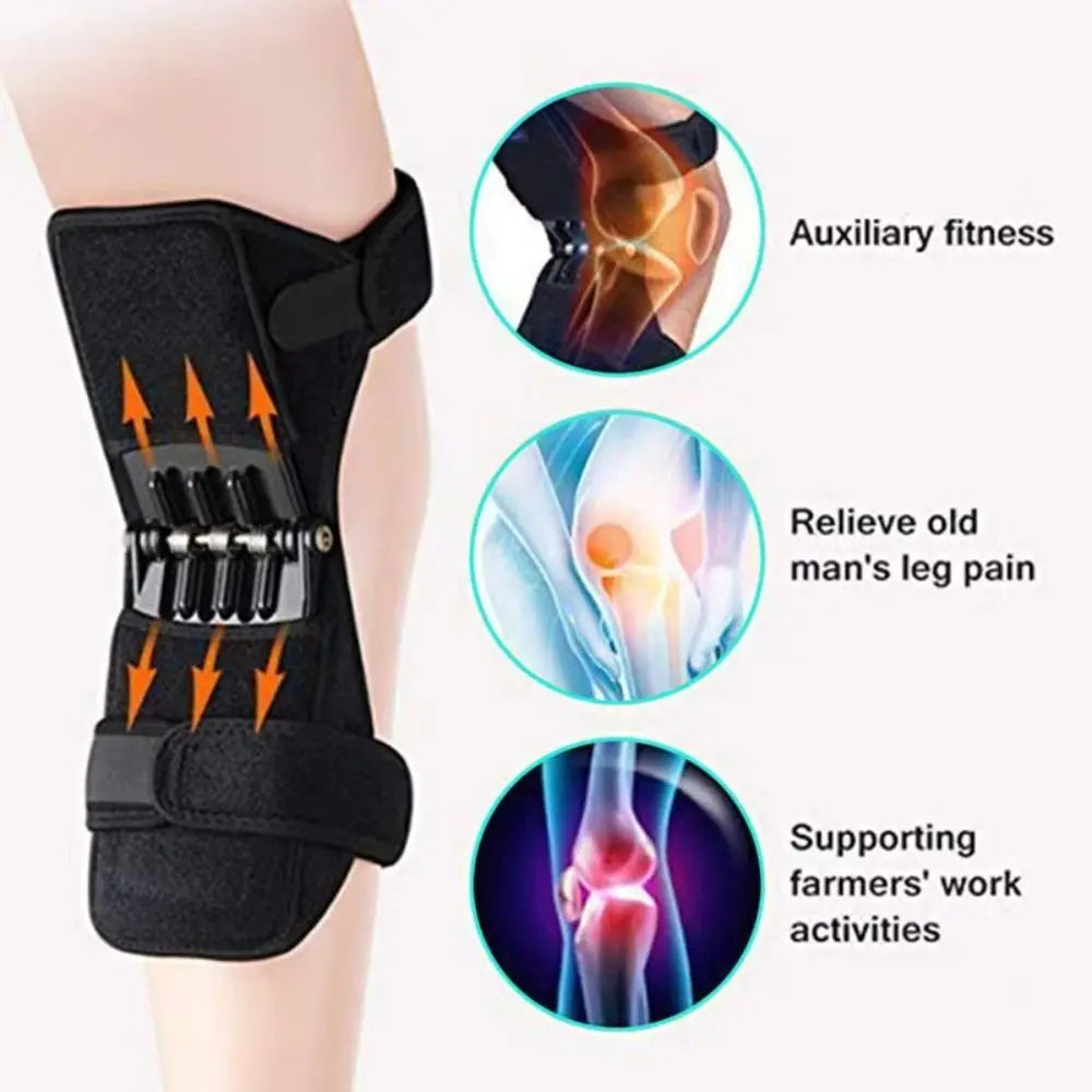 Spring Rebound Knee Brace Booster – Breathable Sports Support