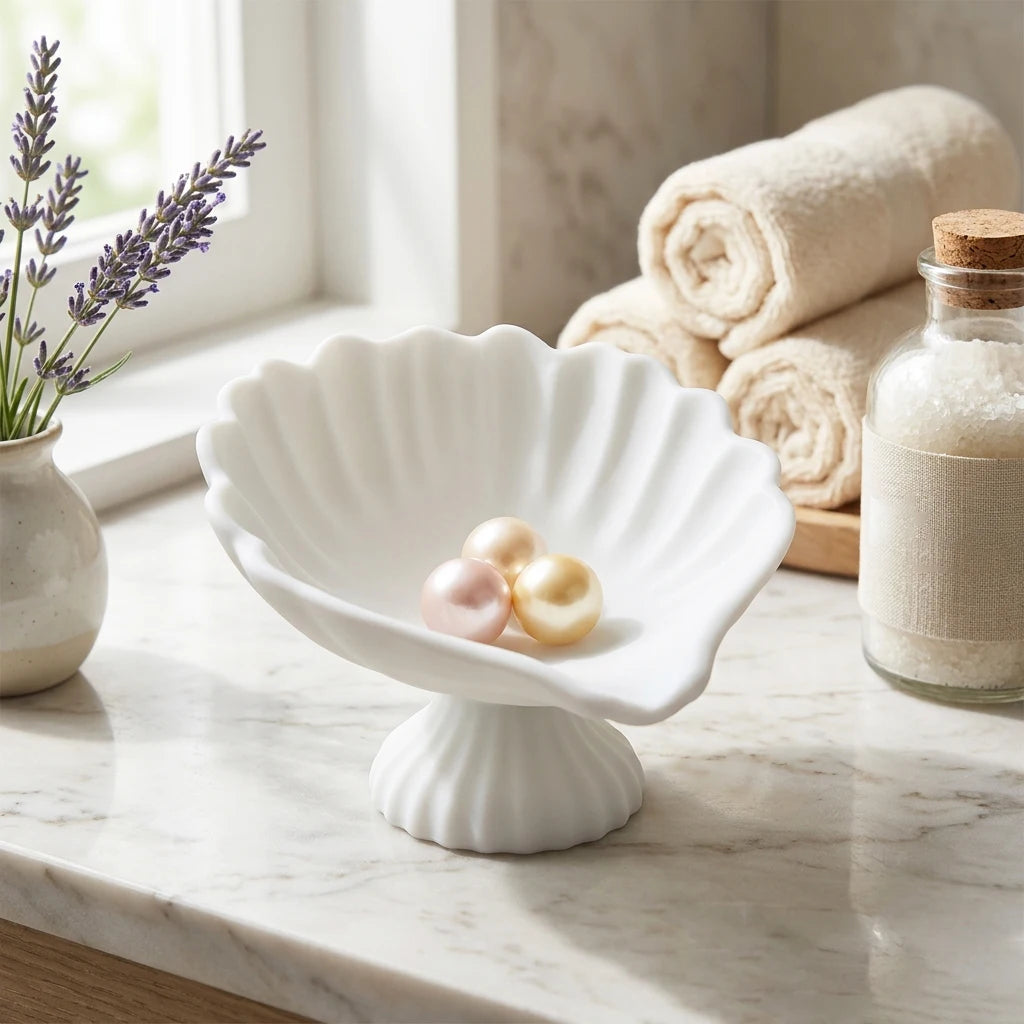 Shell-Shaped Jewelry Dish – Ring & Trinket Organizer Tray