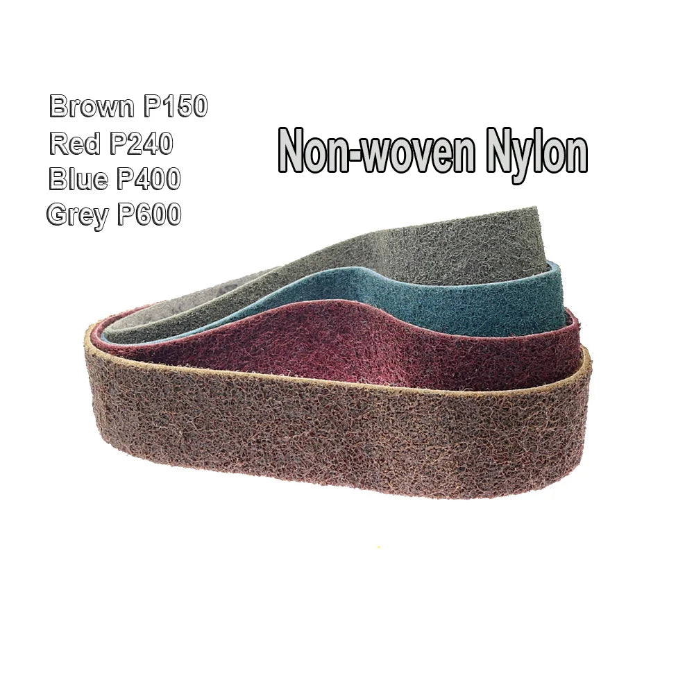 Non-Woven Nylon Abrasive Sanding Belt P150–P600 | Multi-Size