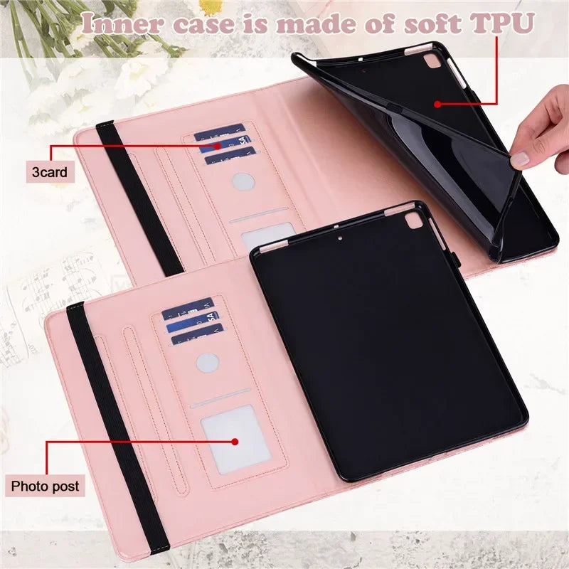 Xiaomi Redmi Pad SE 8.7 Cute Deer Wallet Flip Case for Kids