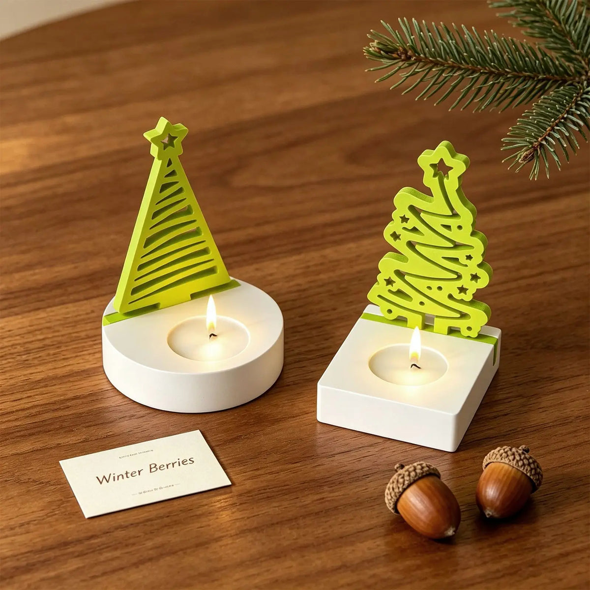 Christmas Tree Silicone Mold Set – 3 Designs | DIY Plaster