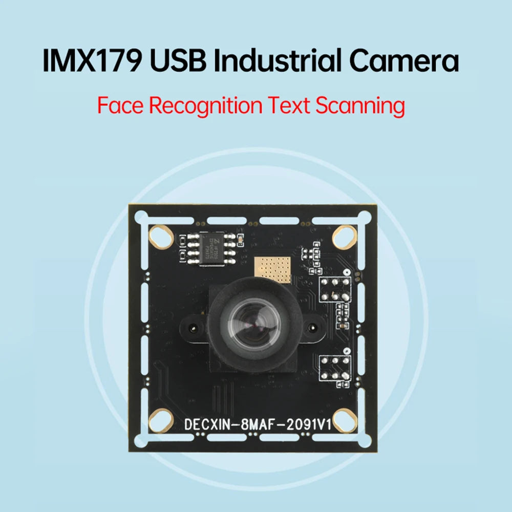 Gaqqee IMX179 8MP Fixed-Focus Driver-Free USB Camera Module