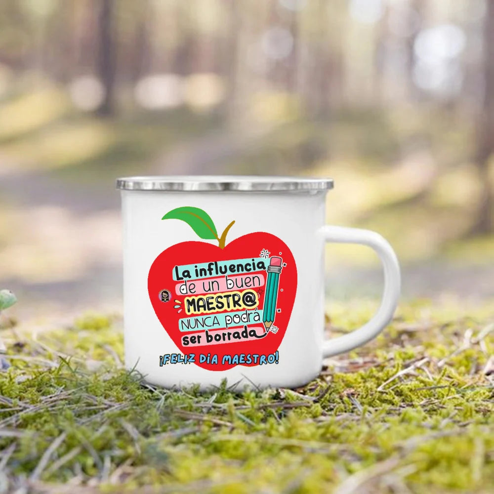 Teacher Appreciation Enamel Mug | Thank You Teacher Gift