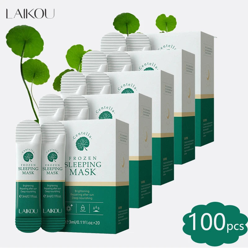 LAIKOU Centella Sleeping Mask 100pcs – Overnight Hydrating Gel