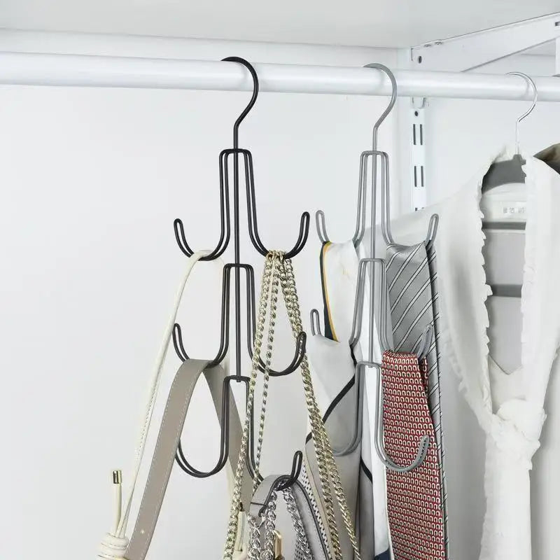 Rotating Metal Purse Hanger Organizer | Closet Handbag Holder