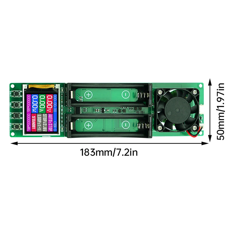 2CH 18650 Battery Capacity & Internal Resistance Tester