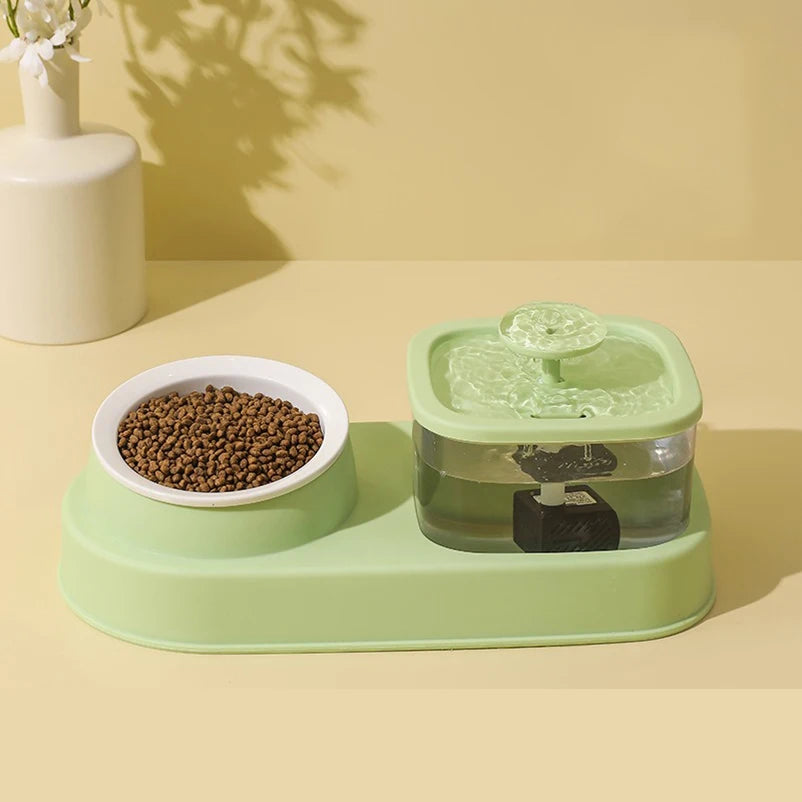 Smart Pet Water Dispenser – Filter & Stainless Steel Bowl