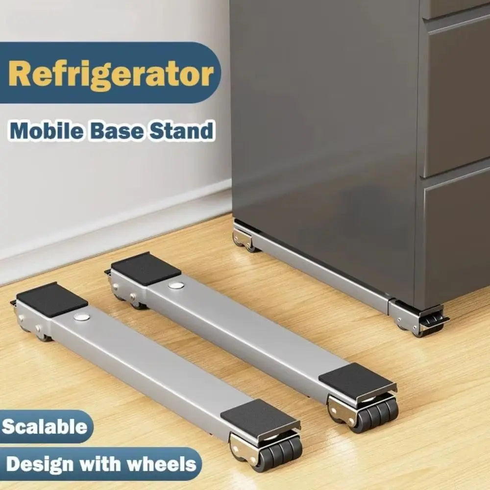 Adjustable Appliance Base with 360° Universal Wheels – 2-Pack