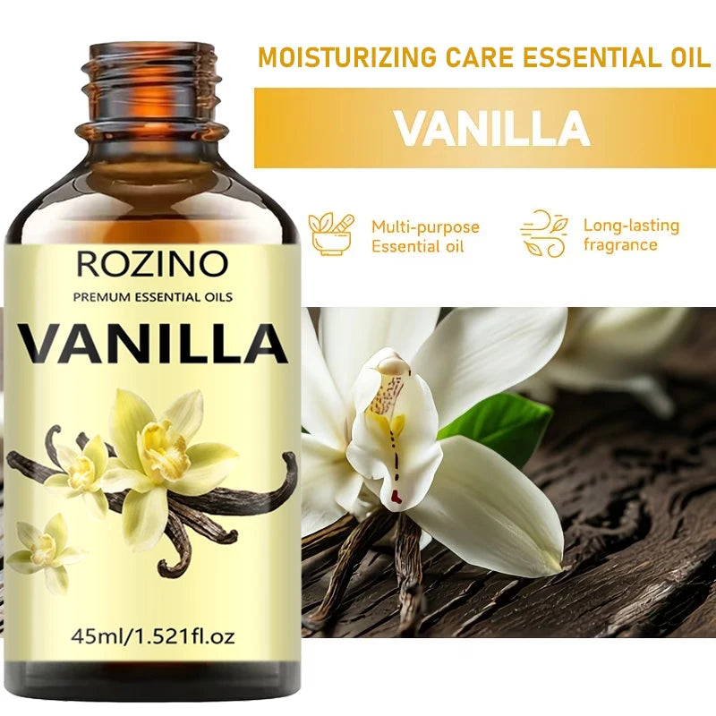 ROZINO Vanilla Essential Oil – Skin, Hair & Body Moisturizer