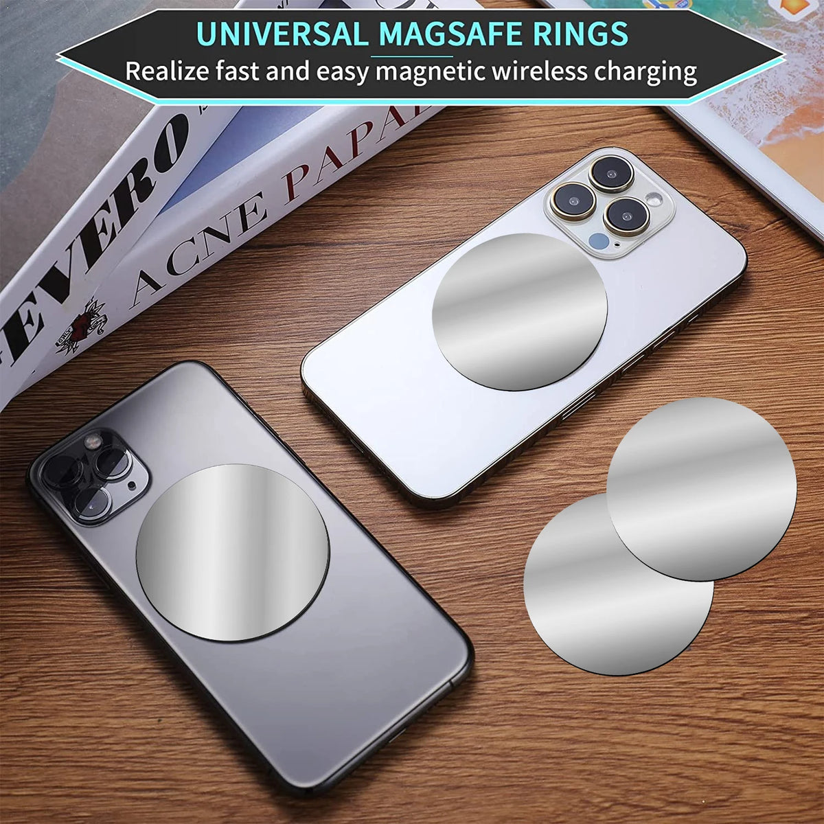 80mm Magnetic Metal Plate Disk for Phone & Tablet | 1–10 PCS