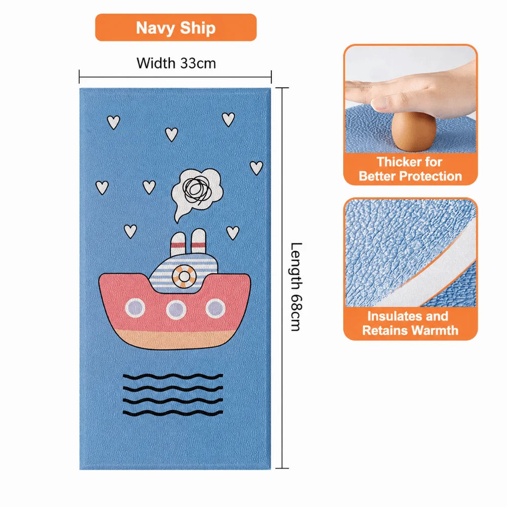 XPE Foam Cartoon Wall Protector | Self-Adhesive Padded Bumper