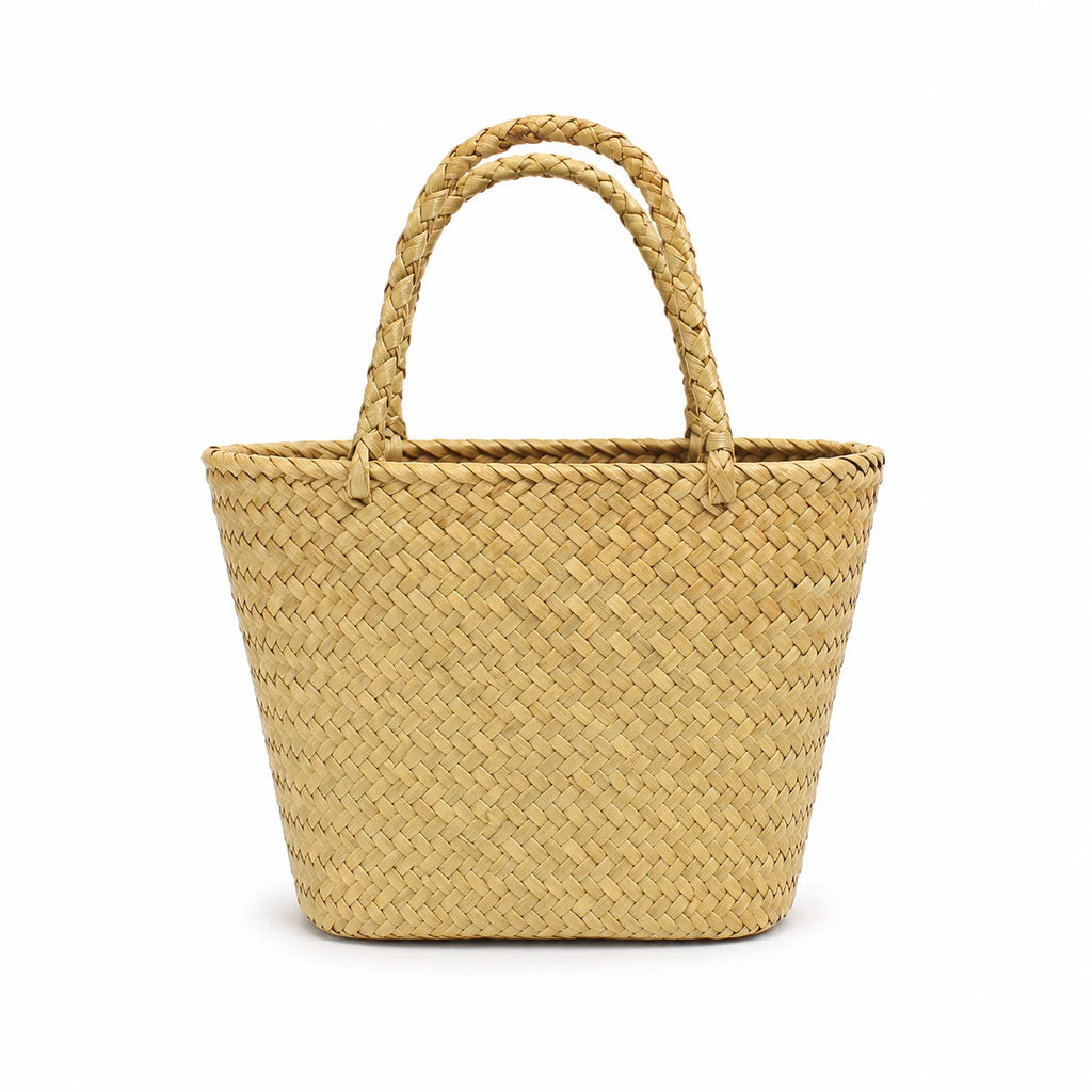 Handmade Rope Woven Beach Tote Bag | Nylon Bead Basket Bag