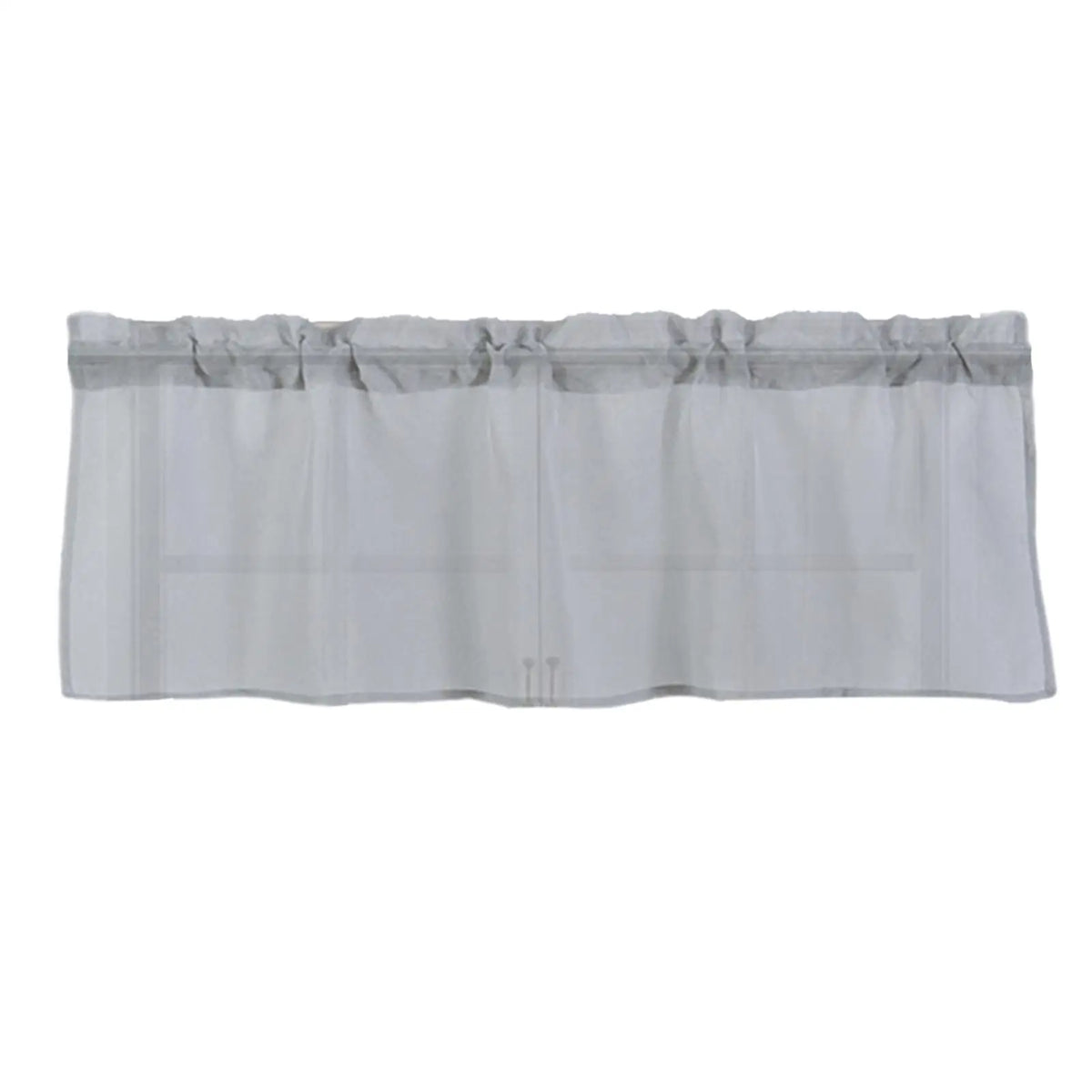 Soft Polyester Rod Pocket Valance – Sheer Window Curtain Drape