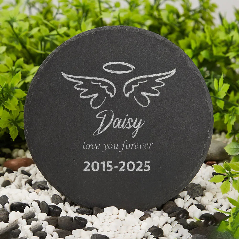 Personalized Dog Memorial Garden Stone – Custom Pet Marker