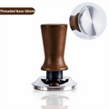 Coffee Tamper 51/53/58mm Wood Handle & Stainless Steel Base