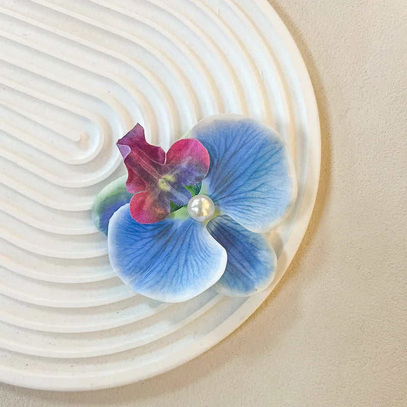 Butterfly Orchid Flower Hair Clip – Duckbill Barrette Women