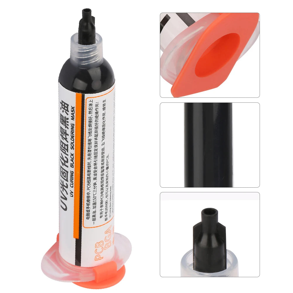 UV Curing PCB Solder Mask Ink – Black & Green 2-Pack