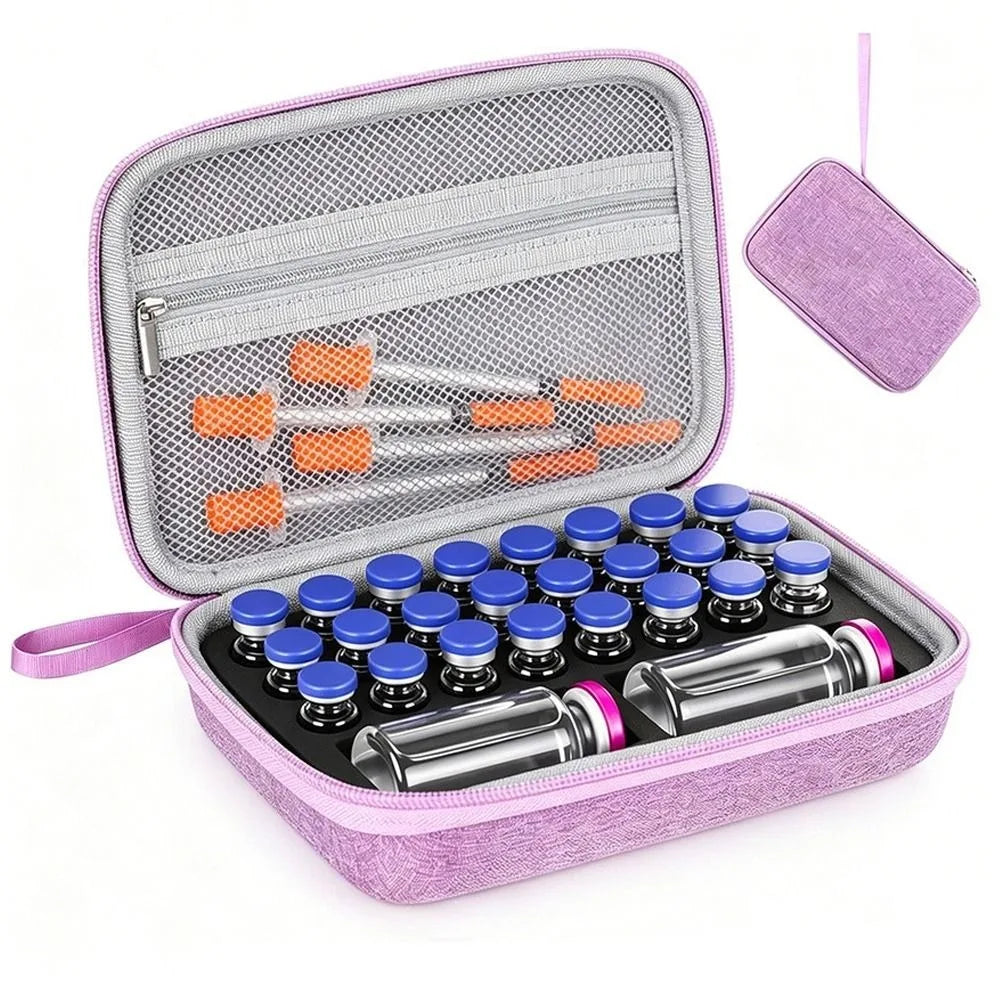 EVA Vial Storage Case – Large Capacity Medication Organizer