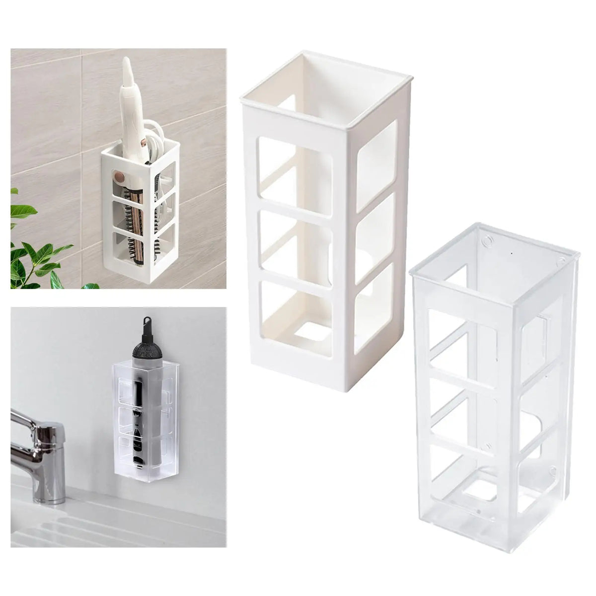 Wall Mounted Hair Tool Organizer – Curling & Flat Iron Holder