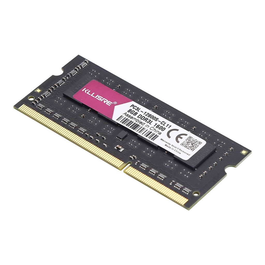 Kllisre 8GB DDR3/DDR3L SODIMM Laptop RAM 1600MHz