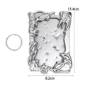 Silver Electroplated Kpop Photocard Sleeve Frame Protector